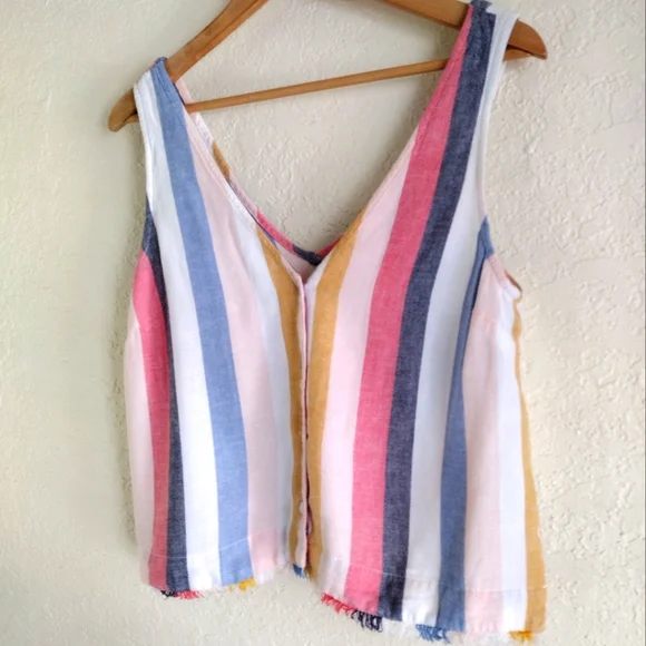 Bella Dahl Sleeveless Striped Blouse - Picture 4 of 6